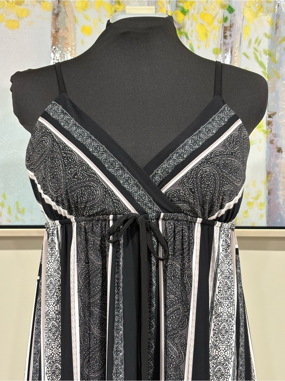INC International Concepts | Dresses | Inc International Concepts Petite Black White Tan Maxi Dress Mp